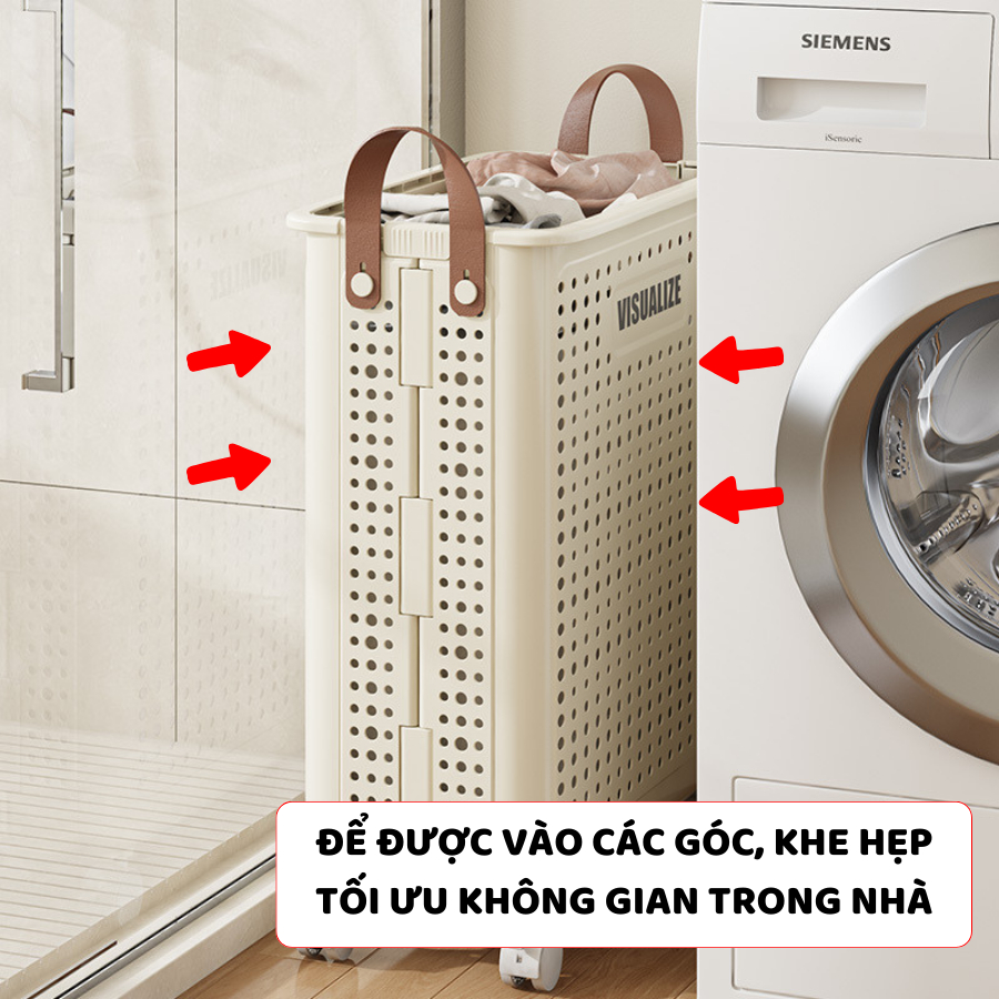 Giỏ Đựng Quần Áo Có Bánh Xe (2)