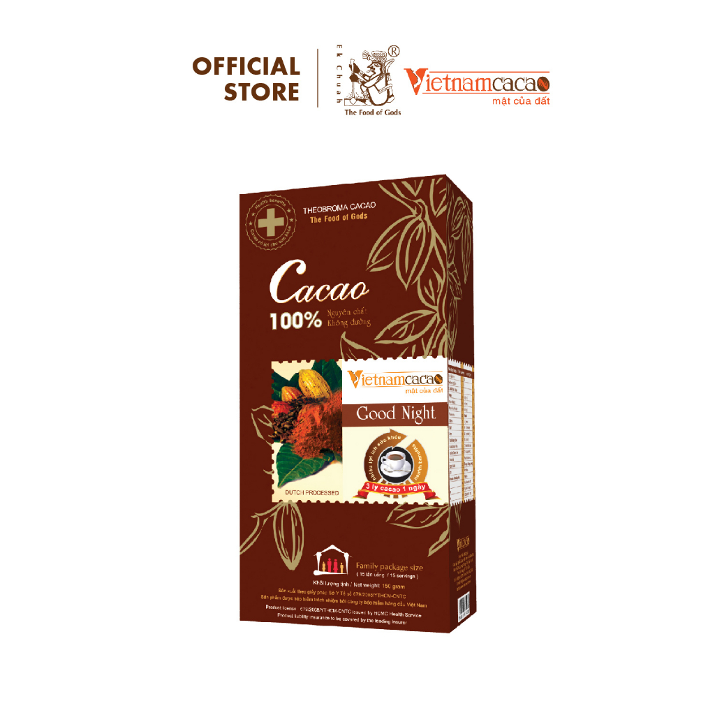 [HCM]Bột cacao nguyên chất 100% không đường GoodNight (2)