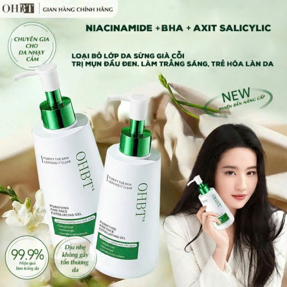 Gel Tẩy Tế Bào Chết Da Mặt OHBT Purifying & Face Exfoliat... (2)