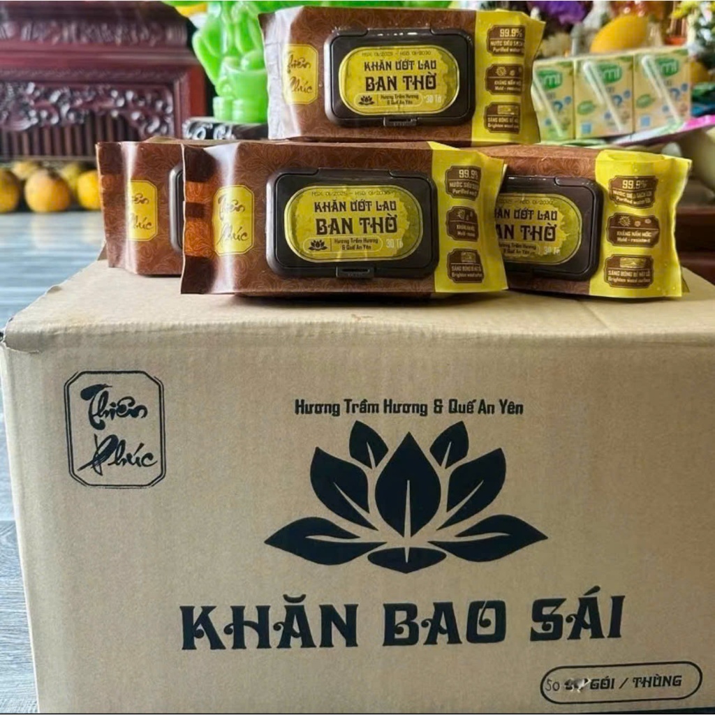 COMBO 5 Gói Khăn Lau Bao Sái Ban Thờ Thiên Phúc (2)