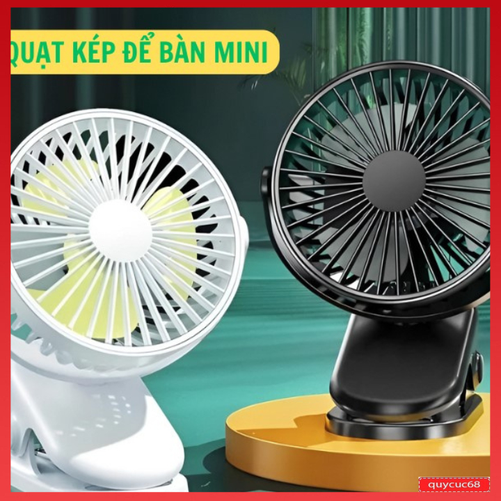Quạt Mini Tích Điện Để Bàn Cực Mát (2)