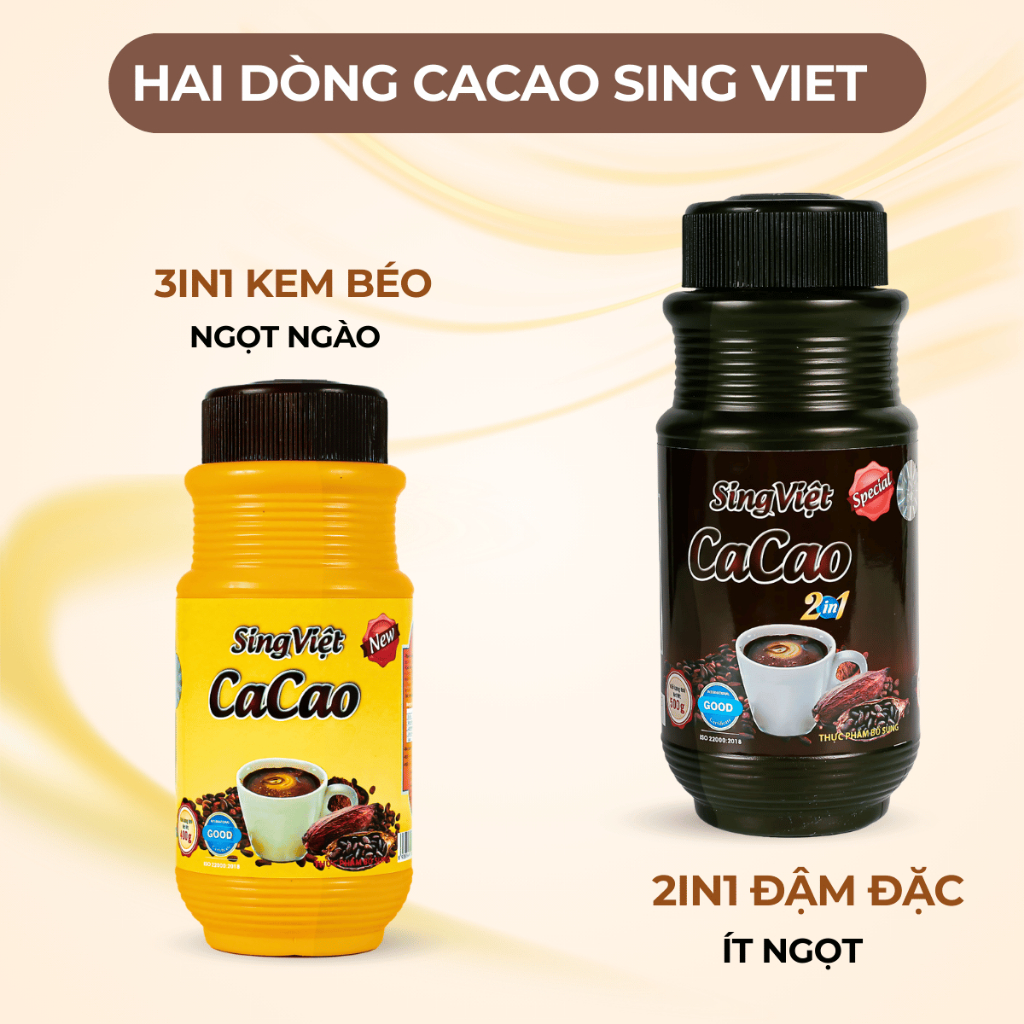 Cacao Đậm Đặc 500G Sing Việt Giầu Dinh Dưỡng Tốt Cho Sức ... (2)