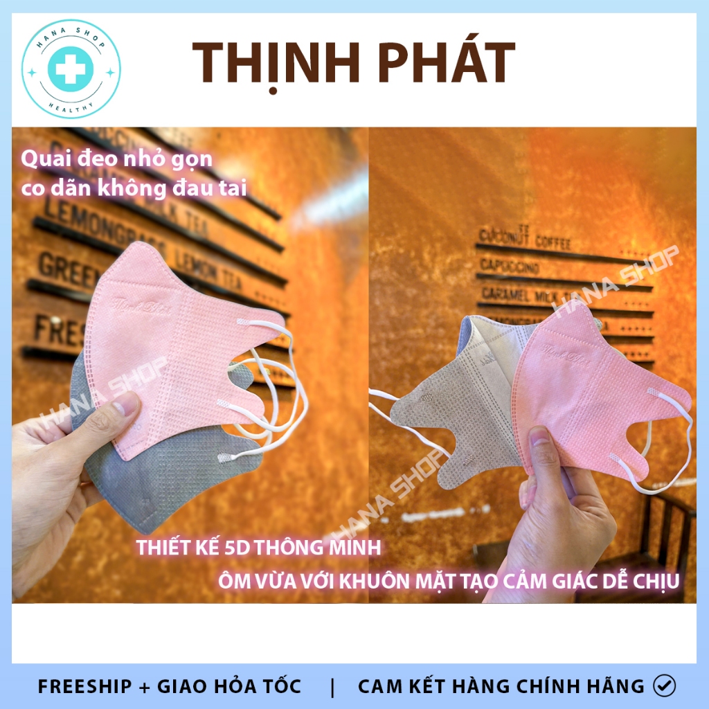 [CH�NH H�NG �Ủ 10 M�U] Khẩu Trang 5D TH�NH PH�T 3 L�p Vải... (2)