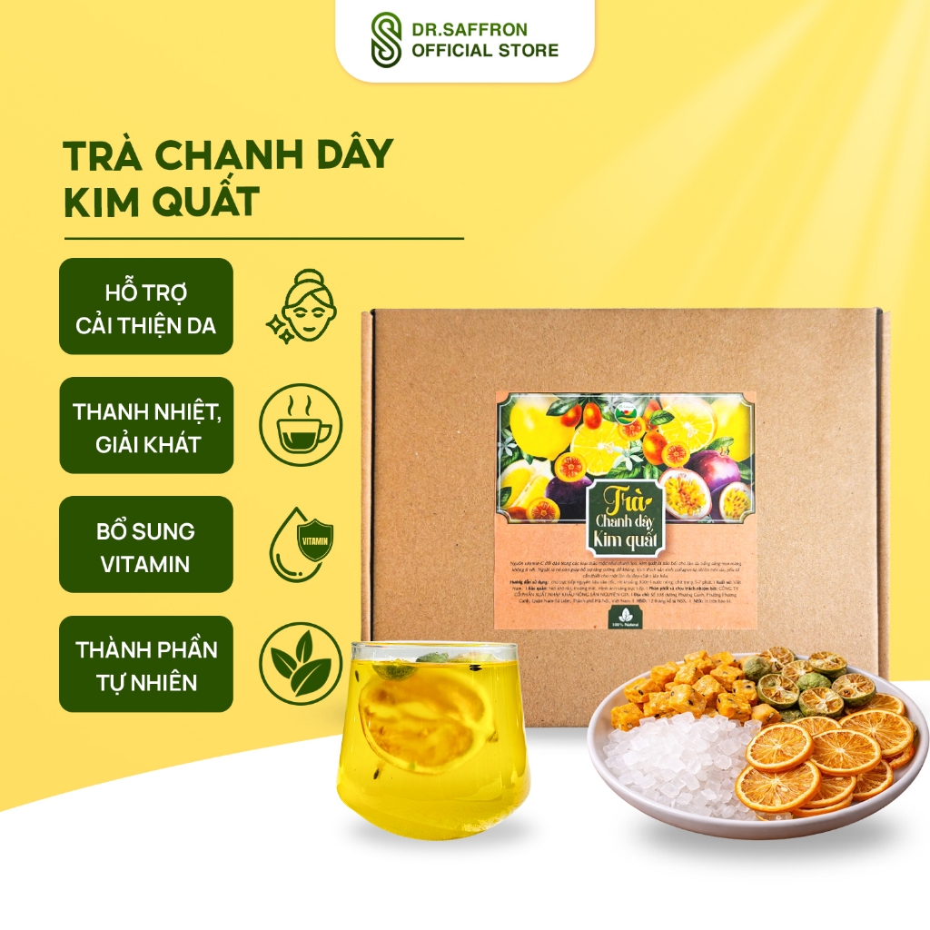 Trà chanh dây kim quất trà detox Triệu Lộ Tư hỗ trợ trắng da (2)