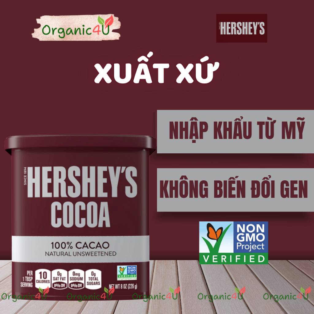 Bột Cacao Không Đường HERSHEY'S Cocoa Natural Unsweetened... (2)