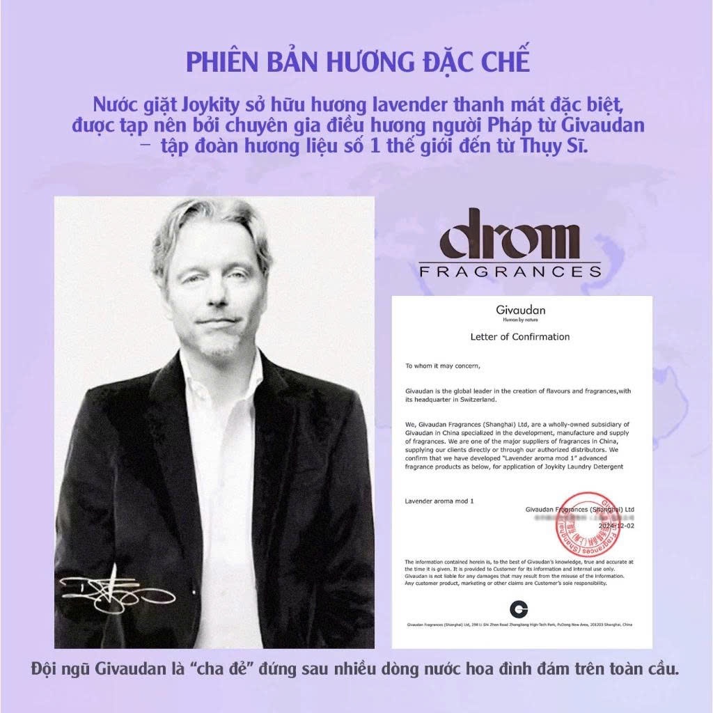 [MUA 2 TẶNG 2] Nước Giặt Joykity Hương Lavender Túi 2L (2)