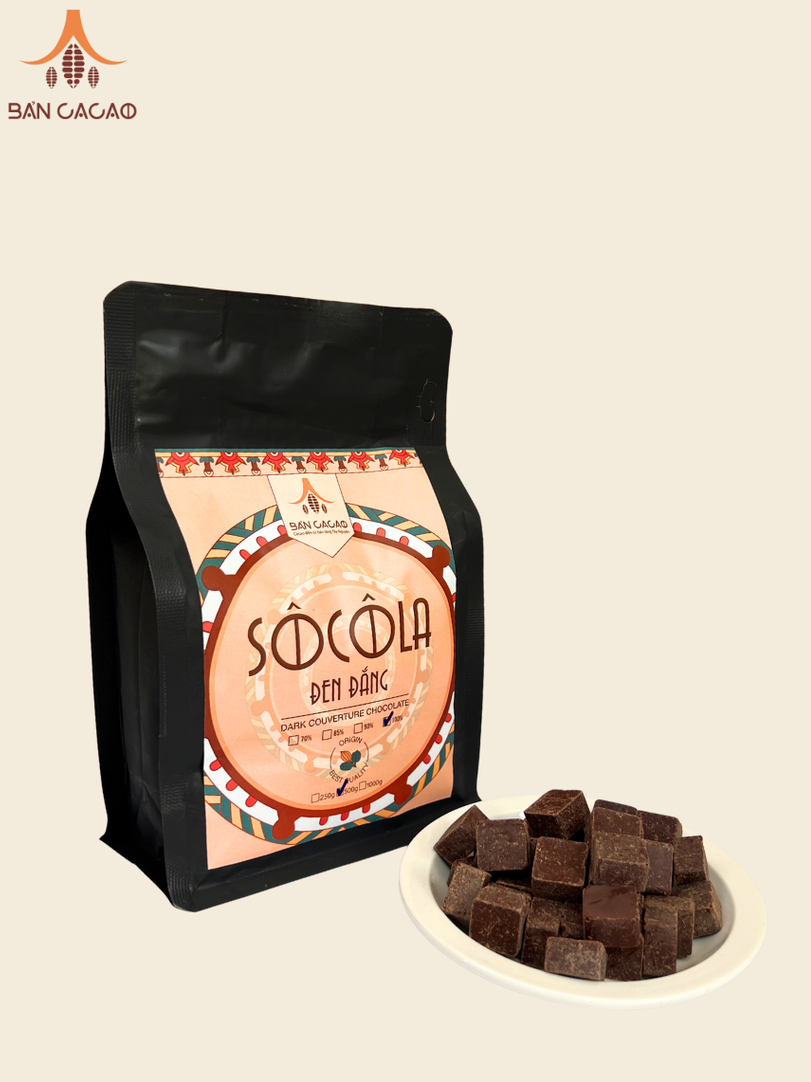 Sô cô la đen 100% (Cacao mass) Bản Cacao (2)