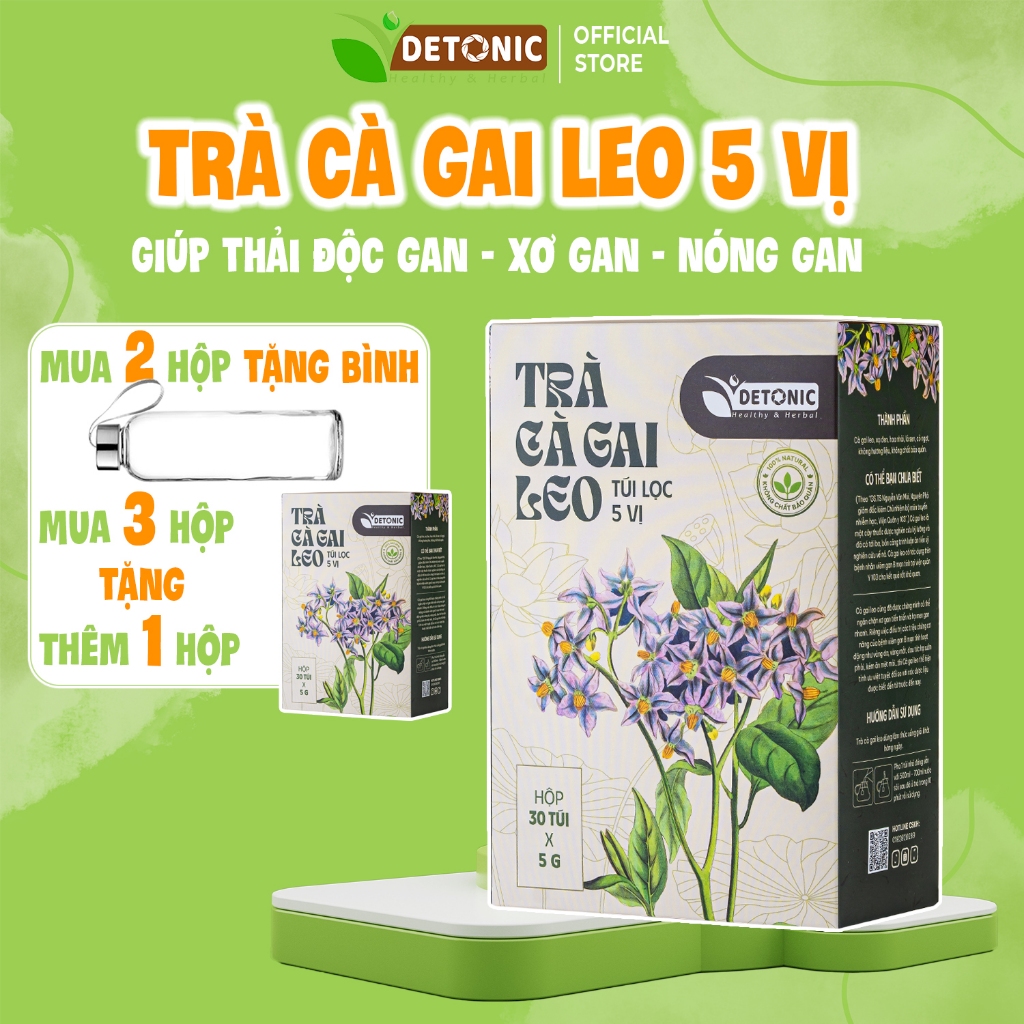 Trà cà gai leo DETONIC hỗ trợ thanh nhiệt cơ thể giải độc... (2)