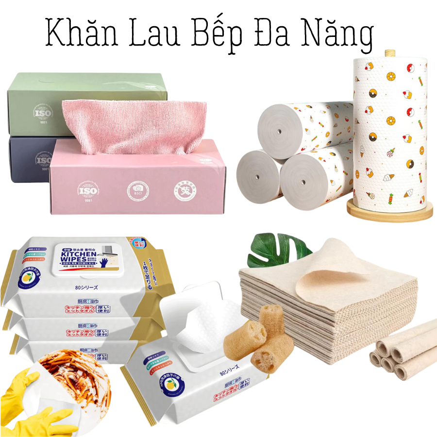 [CUỘN TO] Cuộn 200 Khăn Giấy Vải Lau Đa Năng (2)