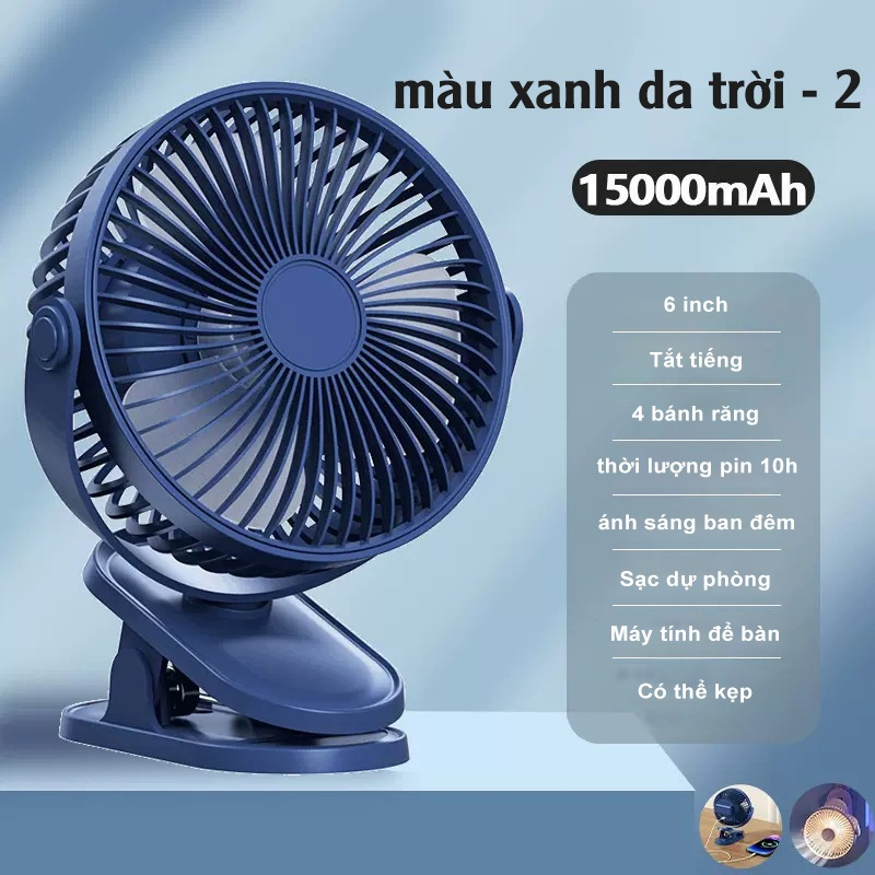 Quạt Mini Tích Hợp Đèn Ngủ Cao Cấp (2)