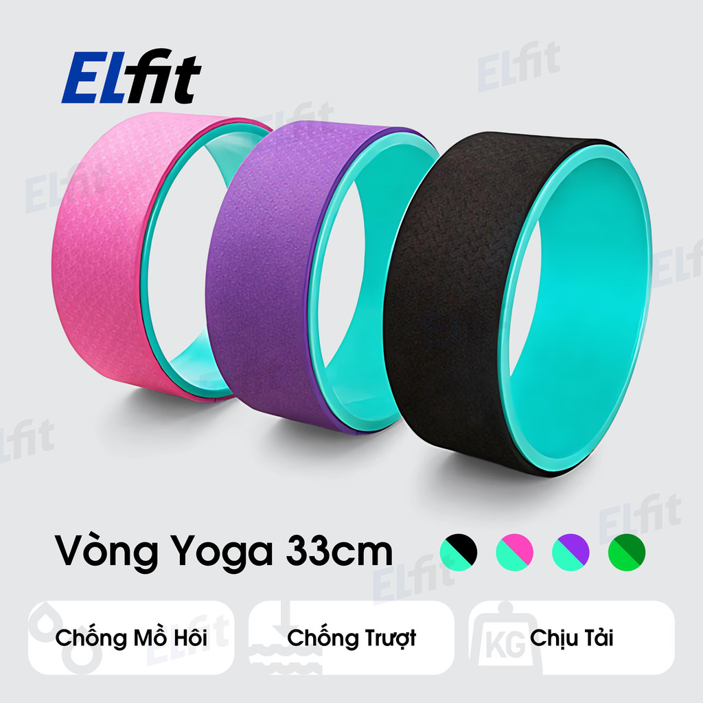 Vòng Tập Yoga Dụng Cụ Tập Yoga 33cm Khung Nhựa ABS Chịu L... (2)
