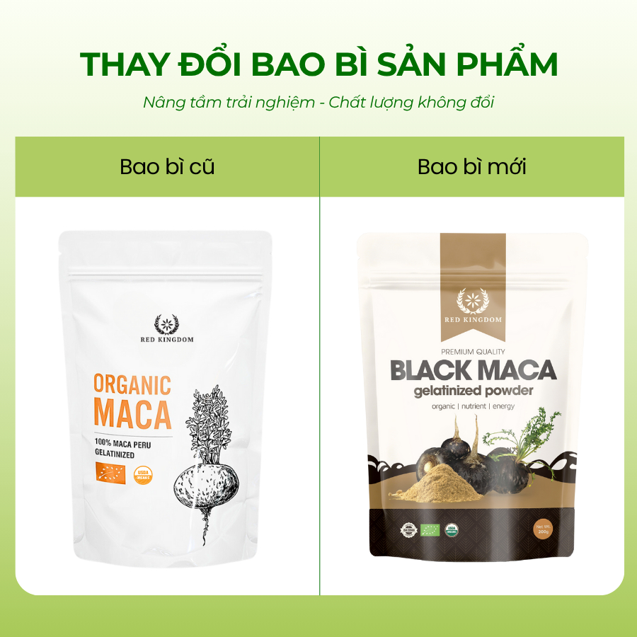 Bột Maca ĐEN hữu cơ Red Kingdom Peru gói 200gr (Maca o... (2)