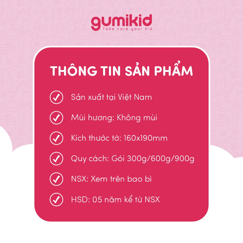 KH�N VẢI KH� �A N�NG D�NH CHO MẸ V� B� GUMI 300/600/ 900g (2)