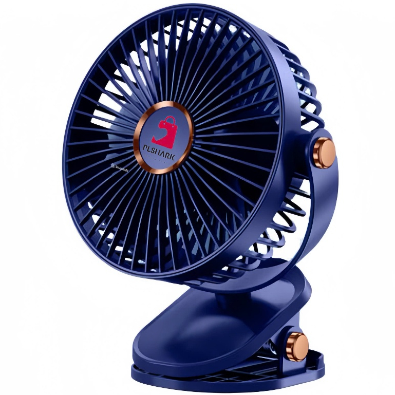 Quạt tích �i�n PTLUXURY kẹp b� n mini �� b� n có �èn led ... (2)