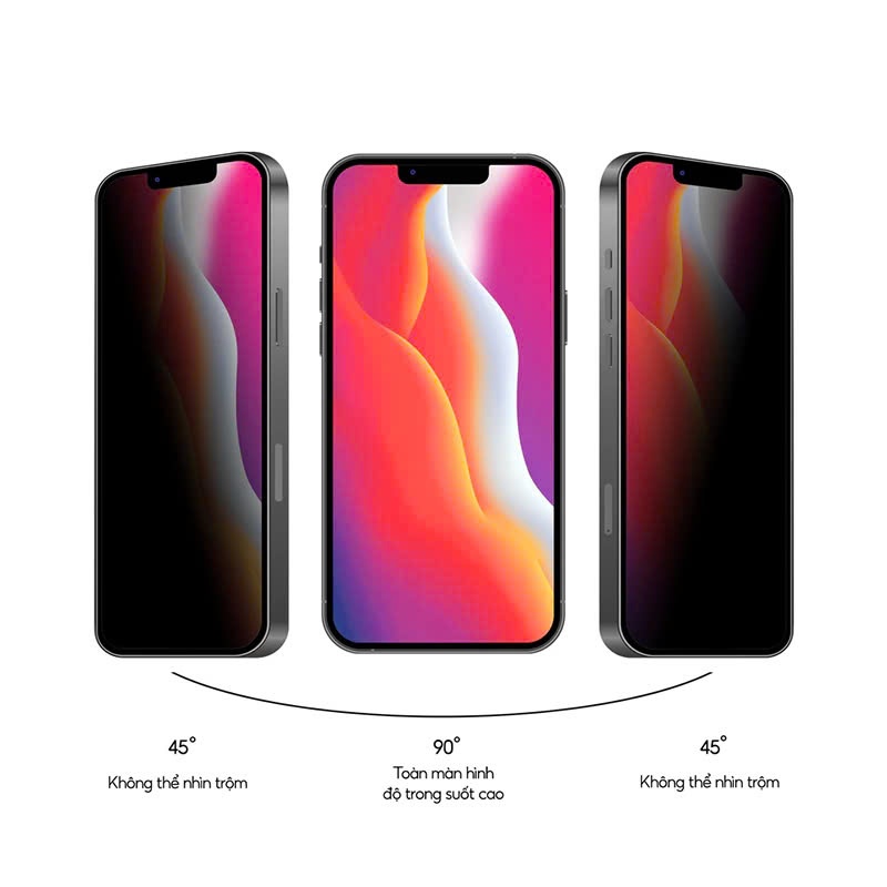 Kính Cường Lực iPhone Chống Nhìn Trộm Cao Cấp Full Màn (2)