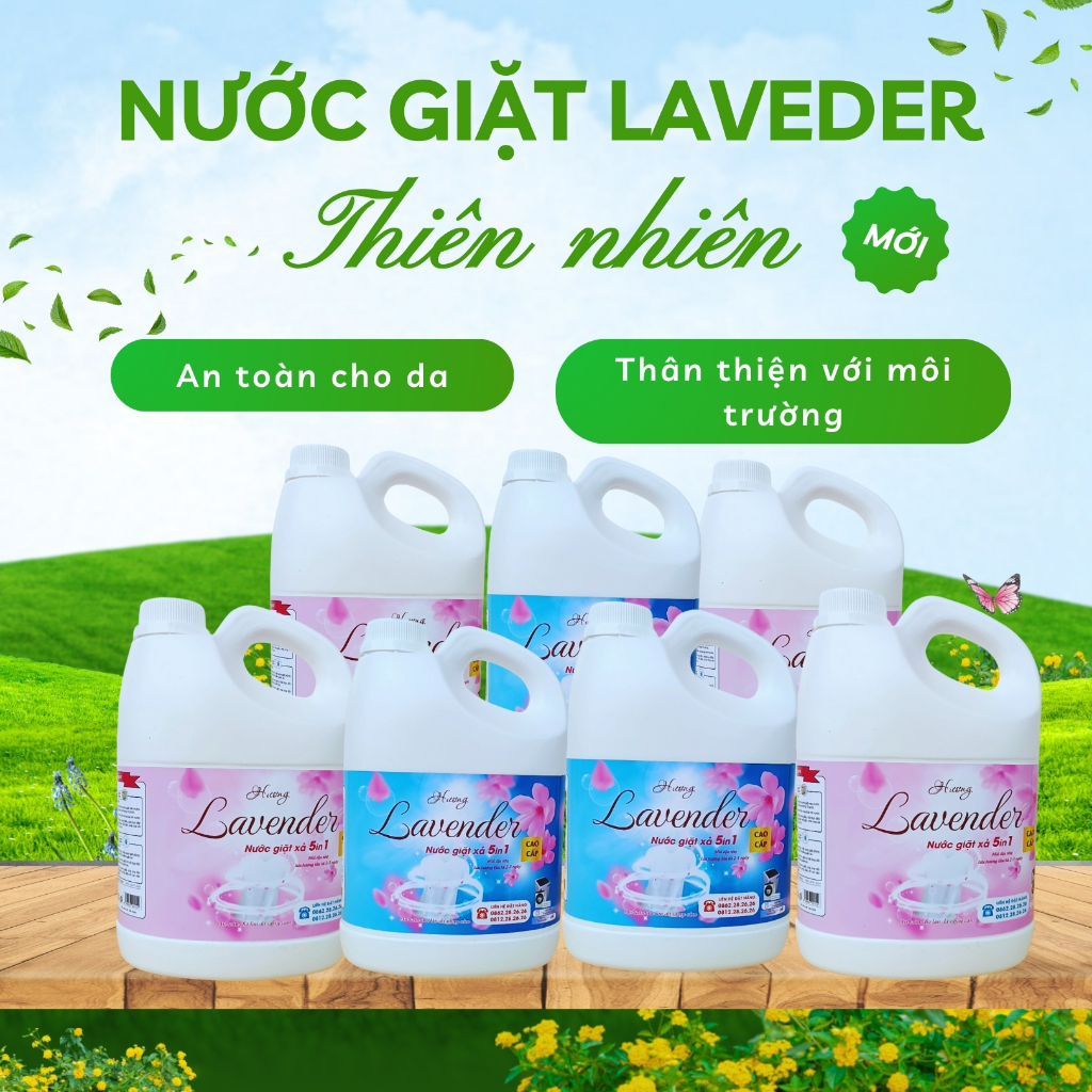 Combo 7 can nước giặt LAVENDER Nước giặt chính hãng 5 in 1 (2)