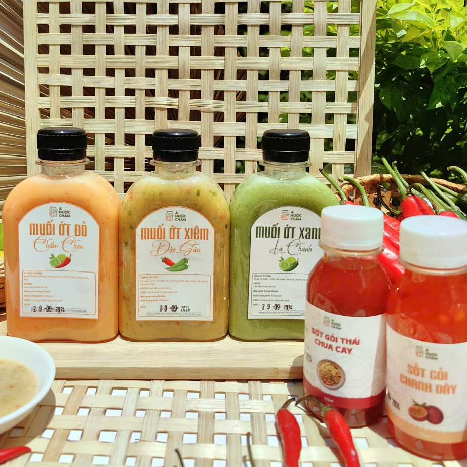 Combo 5 Chai Muối chấm và sốt trộn gỏi [3 chai muối chấm ... (2)