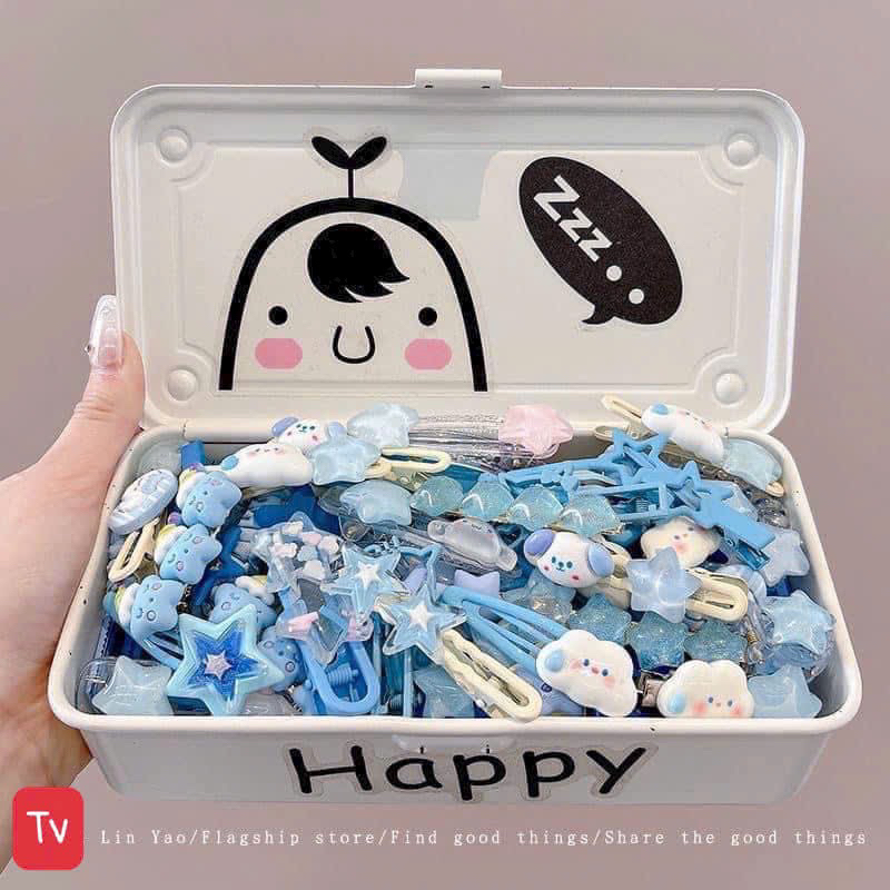 Set 50 kẹp tóc màu hồng (2)