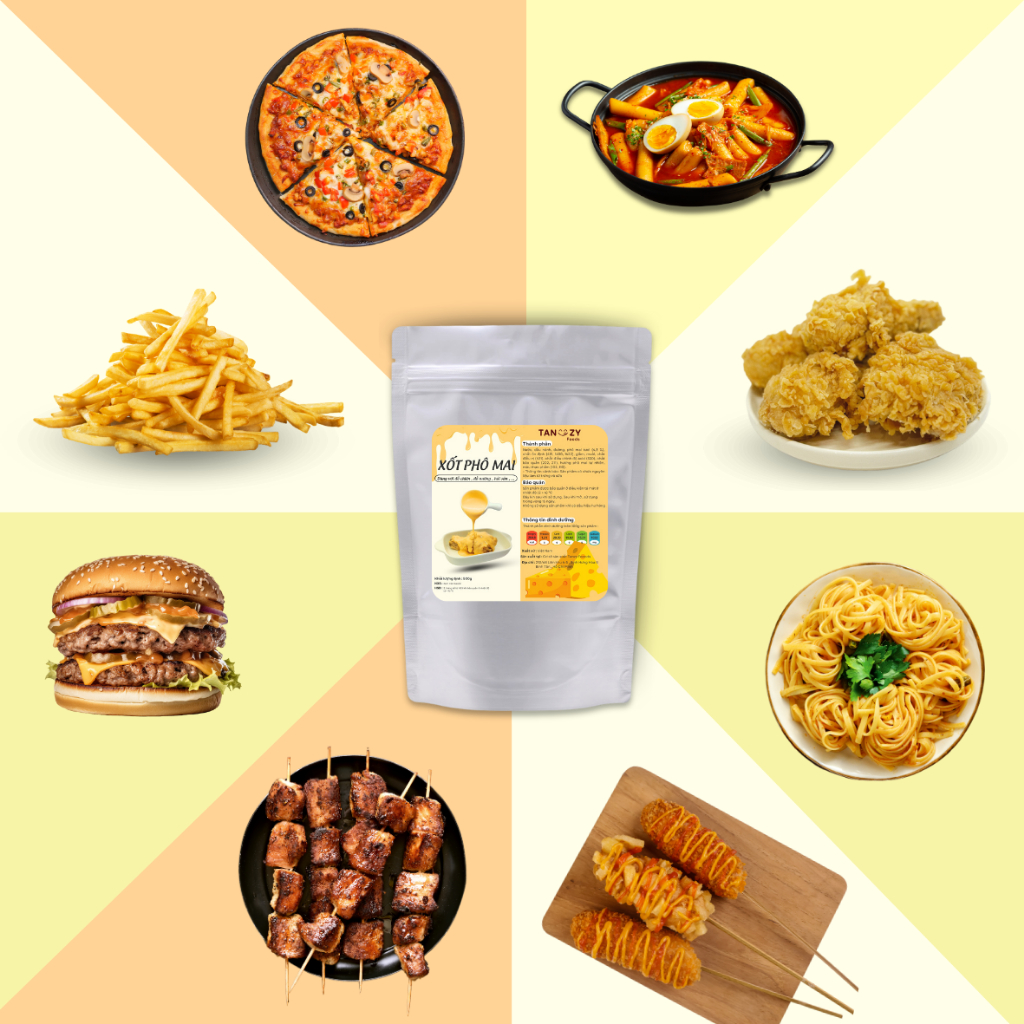 X�t Phô Mai Tanzy Foods 500g chấm g�  rán �� chiên (2)
