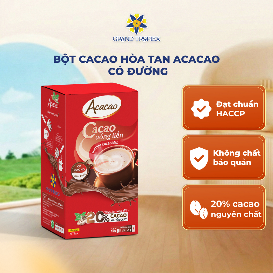 Bột Cacao Uống Liền Có Đường Acacao (2)