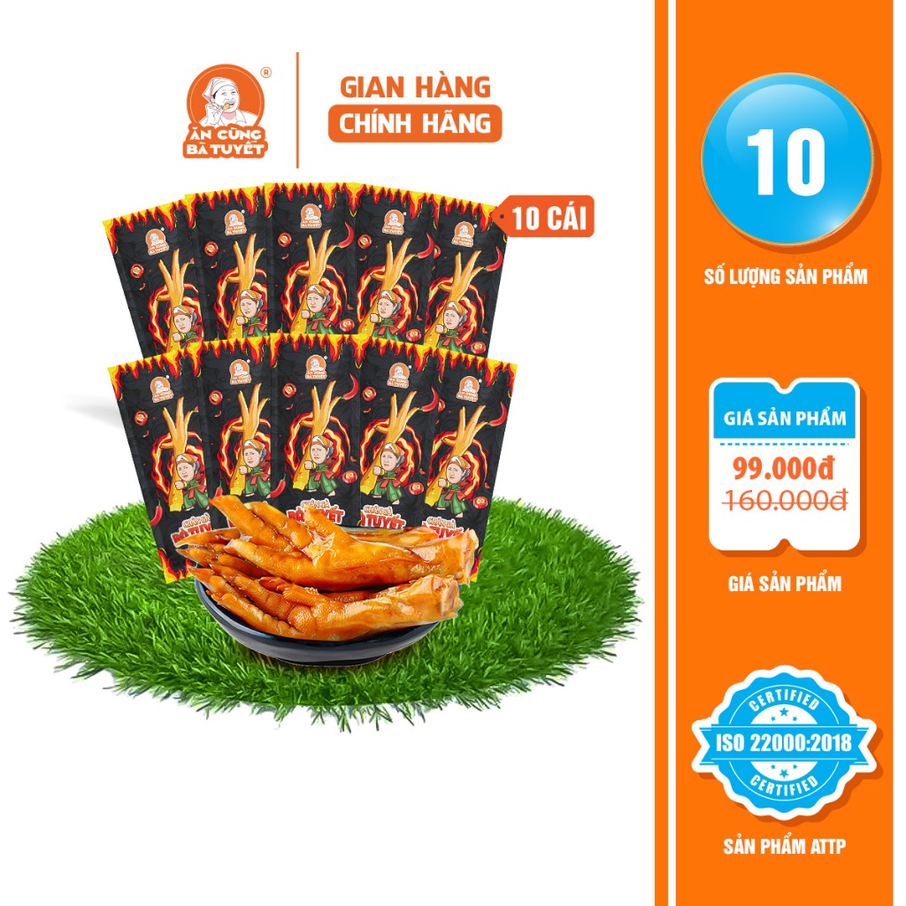 10 CHÂN GÀ TÊ CAY CÓ XƯƠNG  BÀ TUYẾT (2)