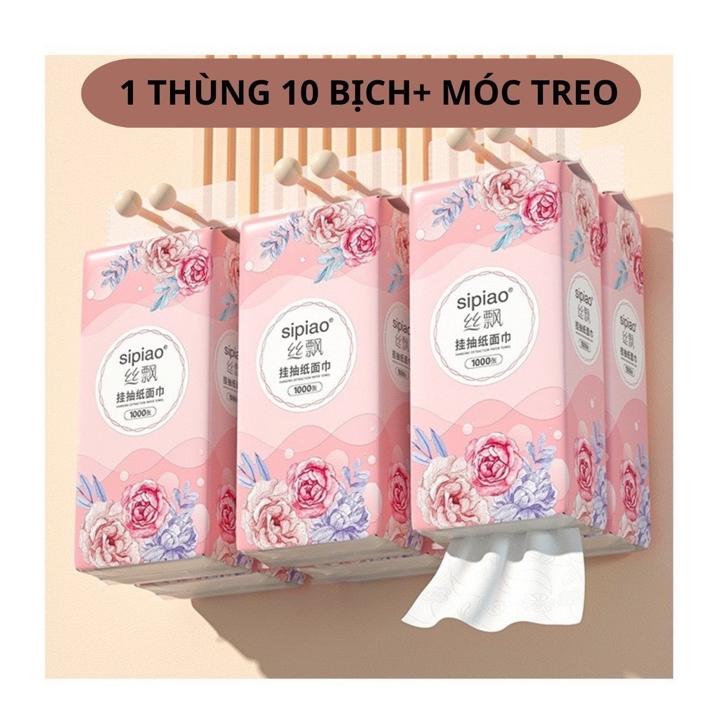 Thùng 10 bịch giấy treo đa năng Hoa Hồng (2)
