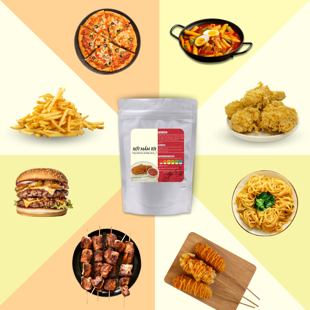 Xốt Mắm Tỏi Tanzy Foods 500g dùng phủ gà rán (2)