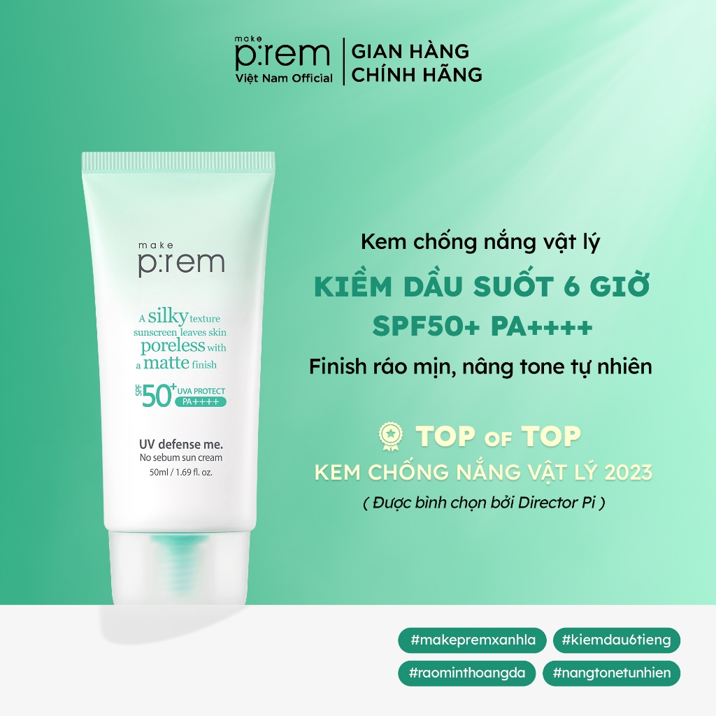 Kem Ch�ng Nắng Make P:rem UV Defense Me NoSebum Sun Cream... (2)