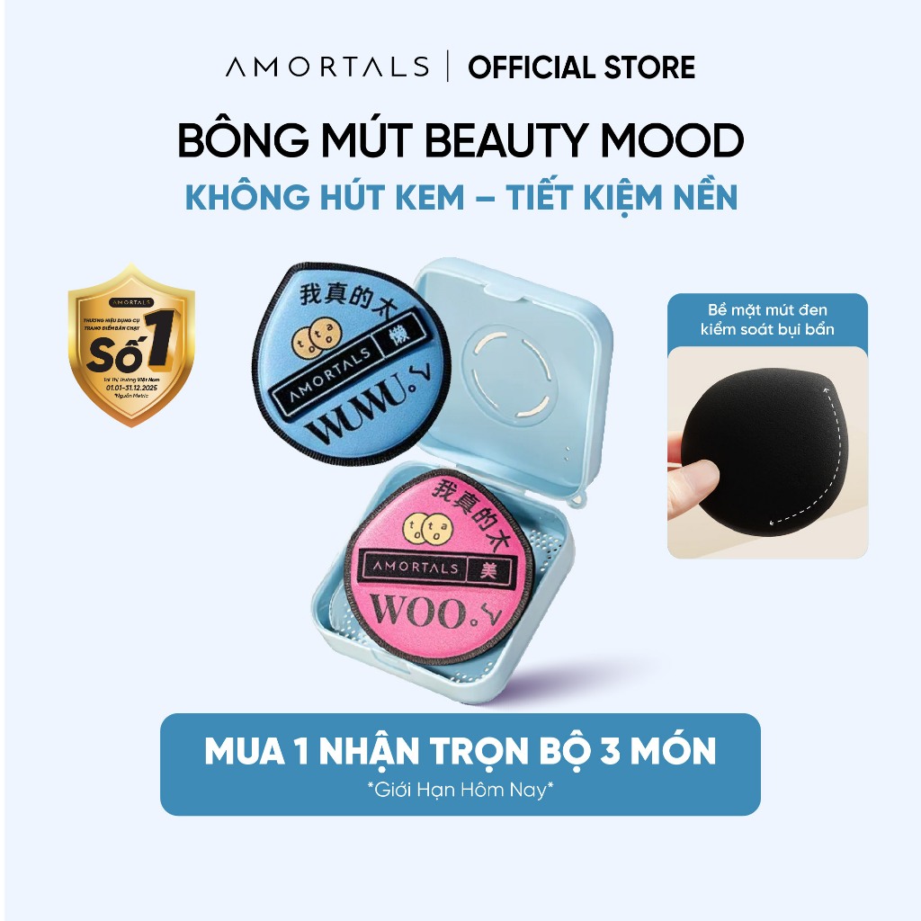 Bông Mút Trang �i�m �en Cao Cấp Amortals (2)