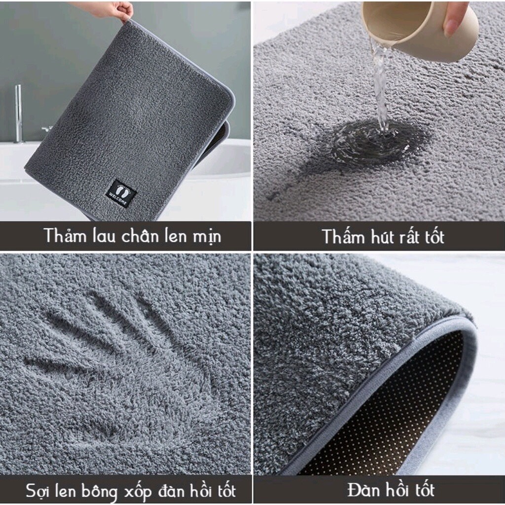 Thảm n� lau chân hình chữ nhật (2)