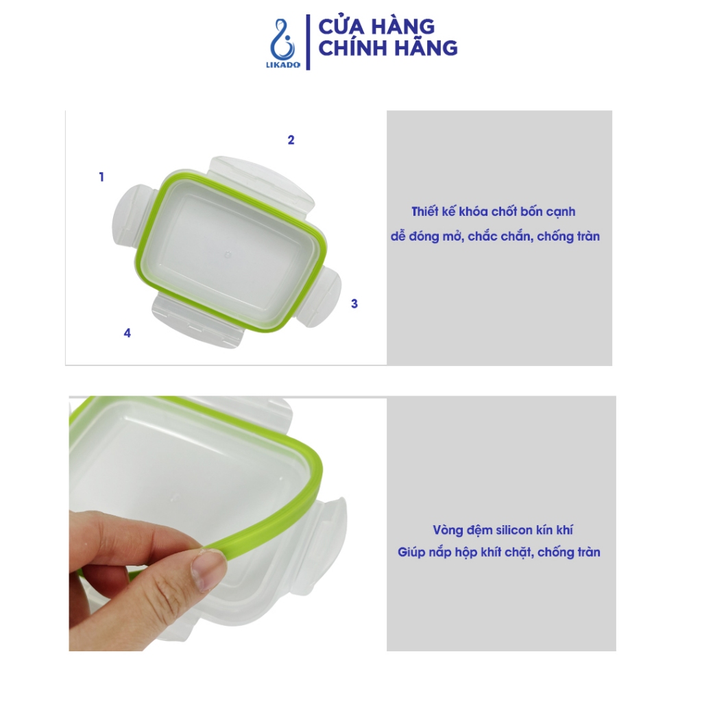 H�p thực phẩm chữ nhật Likado inox 304 dung tích (3)