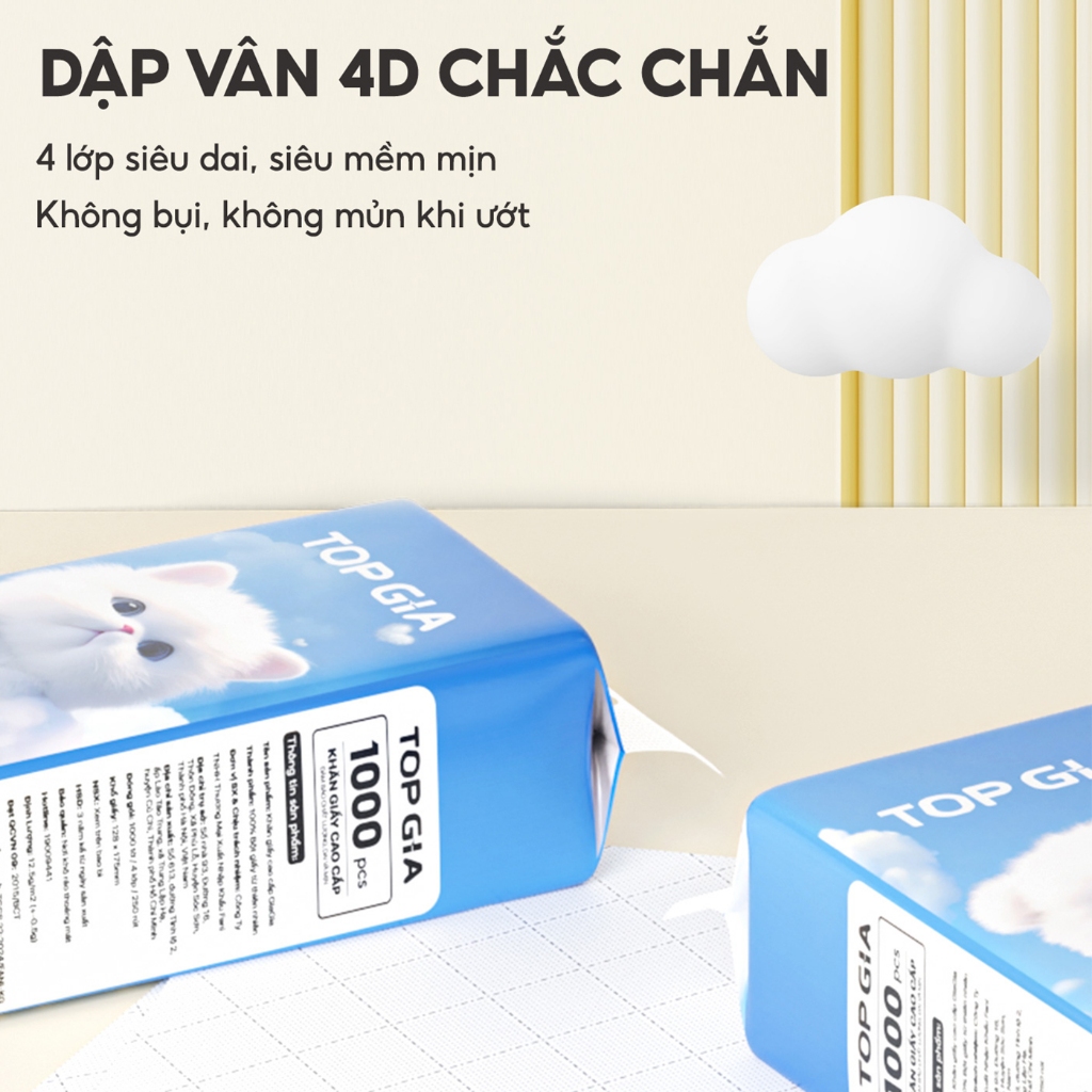 (MUA 10 TẶNG 10 G�I MINI) Thùng 10 b�ch kh�n giấy rút M�c... (3)