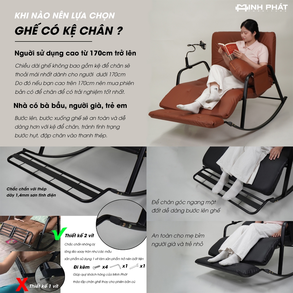 Ghế Bập Bênh Minh Phát 5 nấc �i�u ch�nh (3)