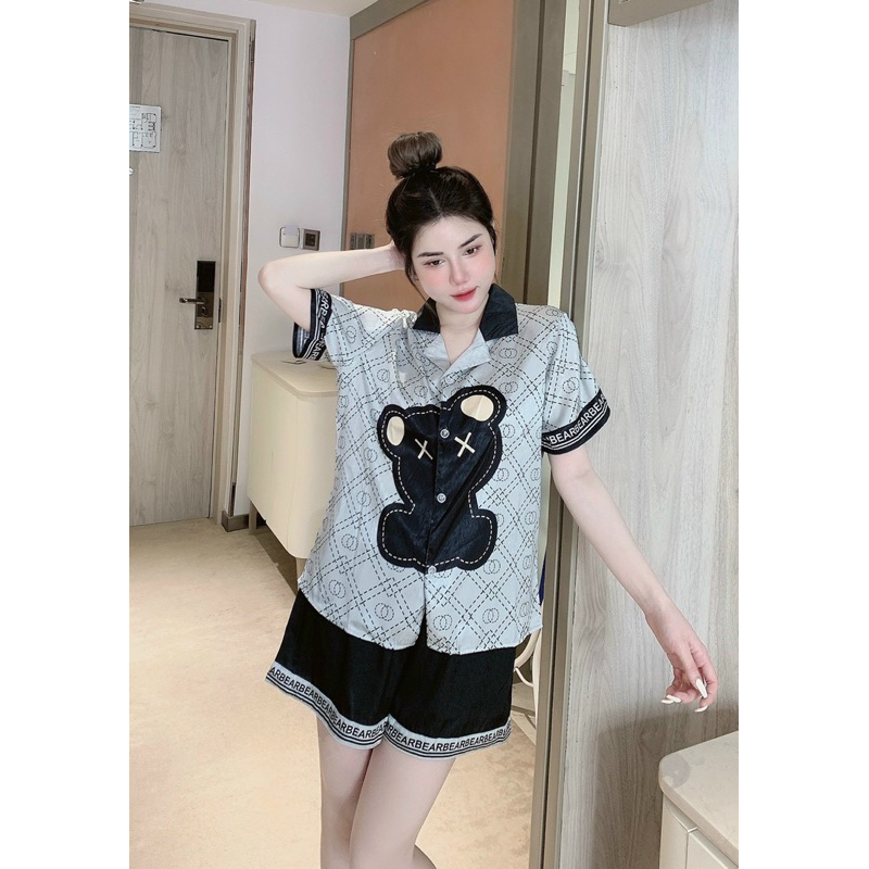 B� Ngủ Lụa Xư�c Thiết Kế Hình Gấu (3)