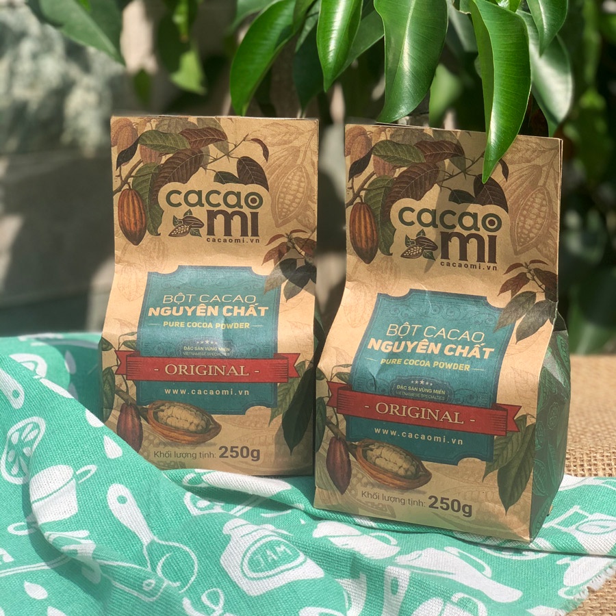 Bột cacao nguyên chất không đường CACAOMI Original ăn kiê... (3)