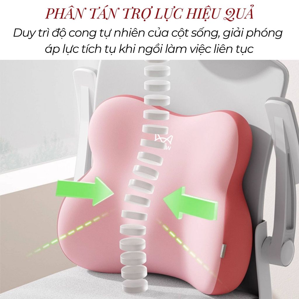Đệm Ngồi Văn Phòng Xe Hơi Công Thái Học Cao Su Non Memory... (3)