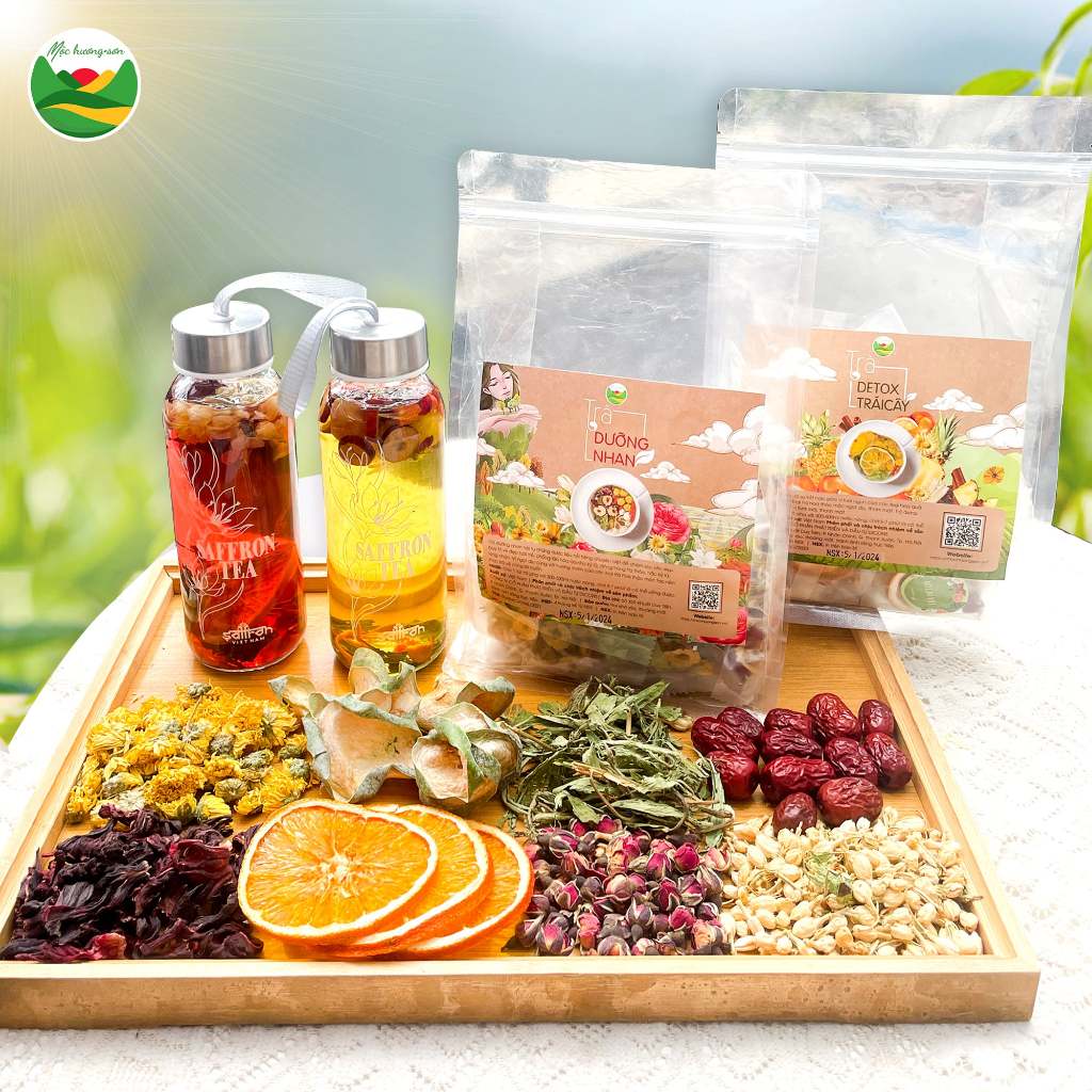 Set trà thảo mộc Detox và Trà Dưỡng nhan mix vị giúp đẹp da (3)