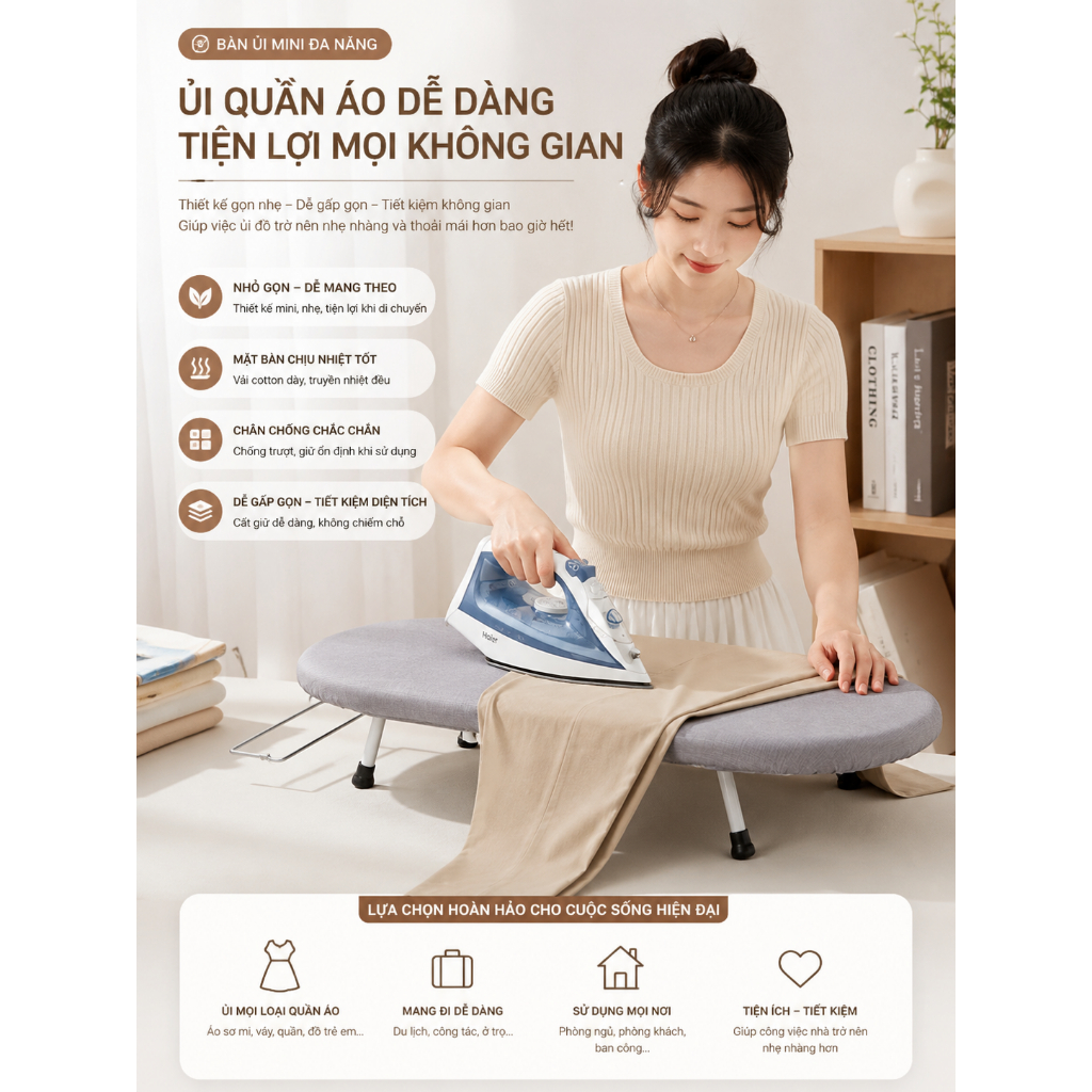 Bàn Ủi Quần Áo Gấp Gọn Chống Bỏng (3)