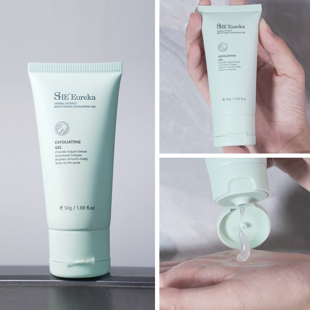 SHE Eureka Gel Rửa Mặt Tẩy Tế Bào Chết Làm Sáng Da 50g (3)