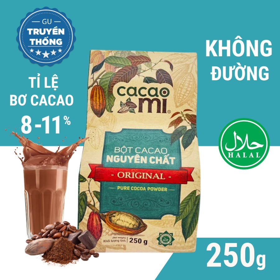 Bột cacao 100% nguyên chất không đường gu truyền thống CA... (3)