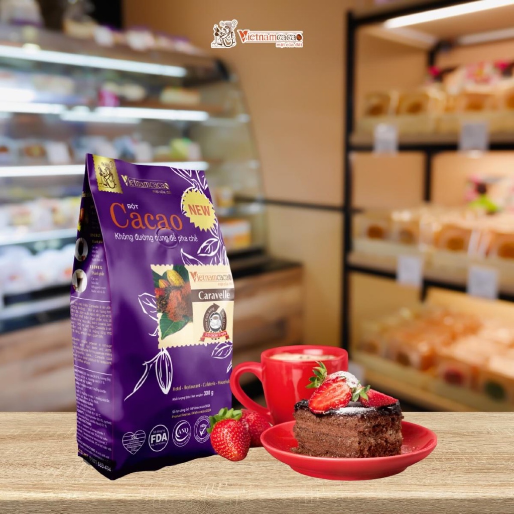 Bột Cacao Làm Bánh Không Đường Caravelle (3)