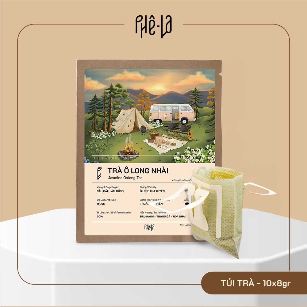[SET Phin Giấy]Trà Ô Long phin giấy Phê La (Hộp 10 gói): ... (3)