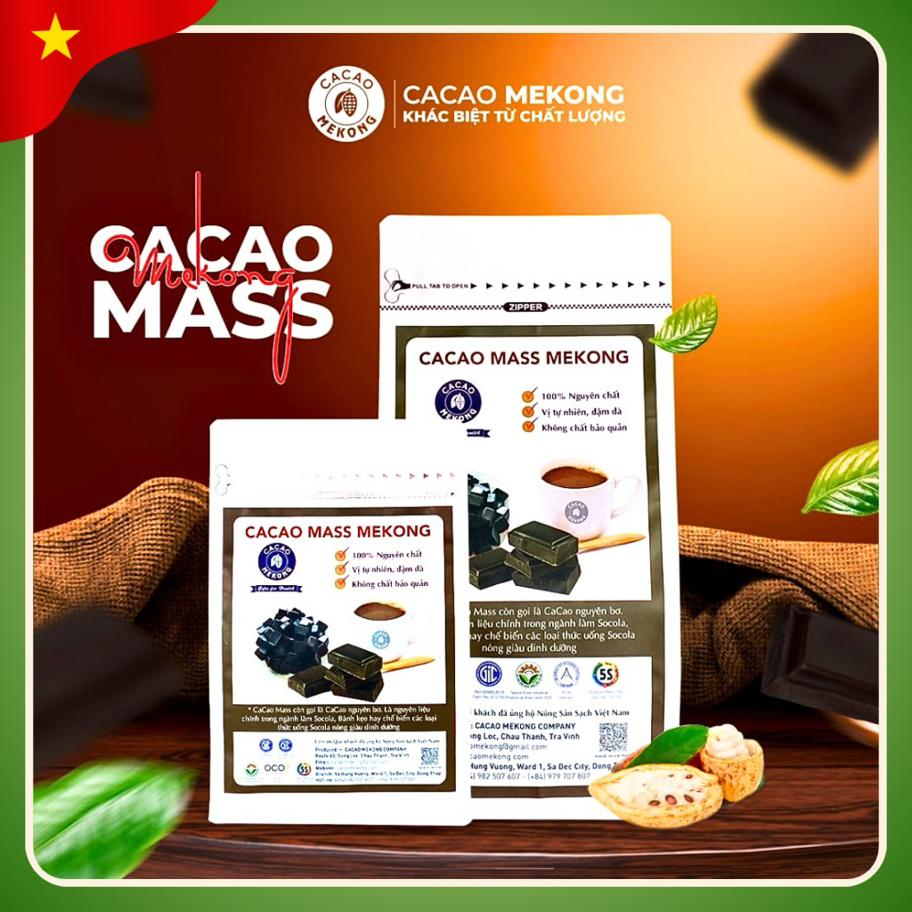 [05.05] Cacao Mass MEKONG 100% Nhão Nguyên Bơ Nguyên Chất... (3)