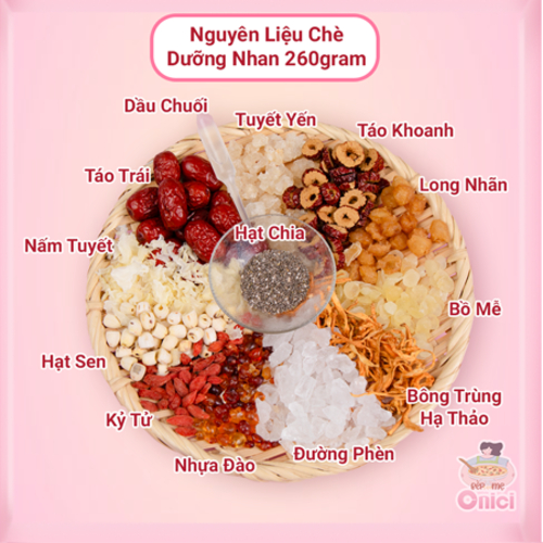 Set nguyên liệu nấu chè dưỡng nhan 25 30 chén Bếp Của Mẹ ... (3)
