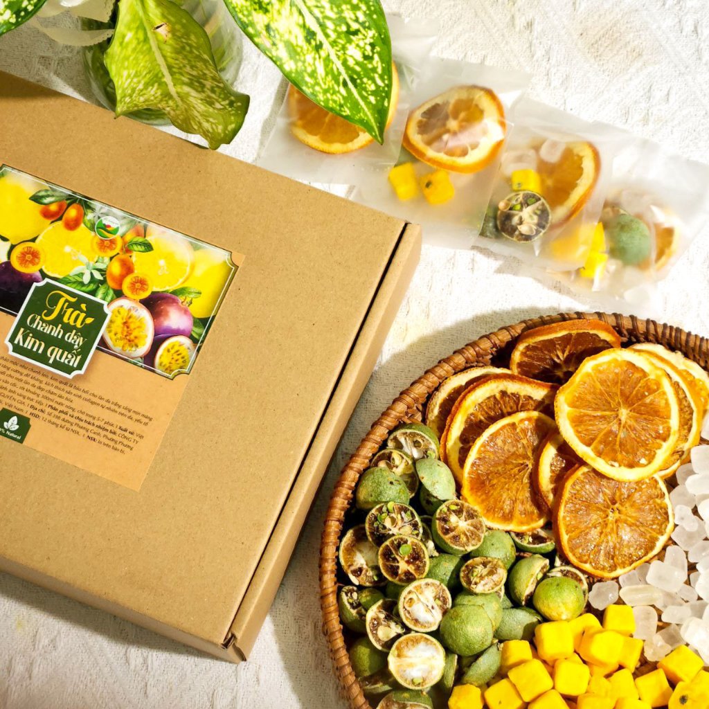 Trà chanh dây kim quất trà detox Triệu Lộ Tư hỗ trợ trắng da (3)