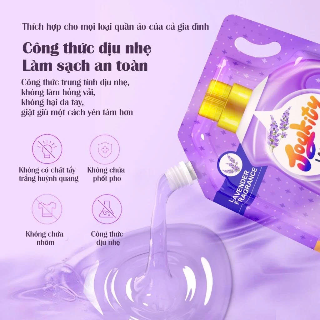 [MUA 2 TẶNG 2] Nước Giặt Joykity Hương Lavender Túi 2L (3)