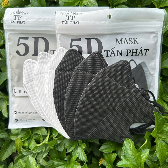 [Combo 100 Cái] Khẩu Trang 5D Tấn Phát Chính Hãng 3 L�p (3)