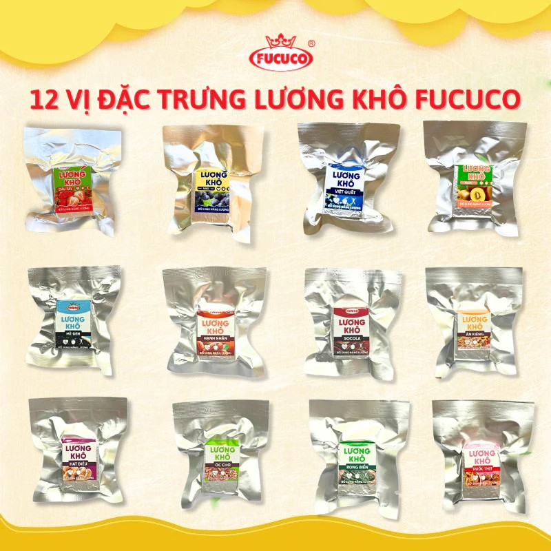 [ COMBO 2 GÓI GIÁ 99K] Lương Khô 13 Vị Fucuco (3)