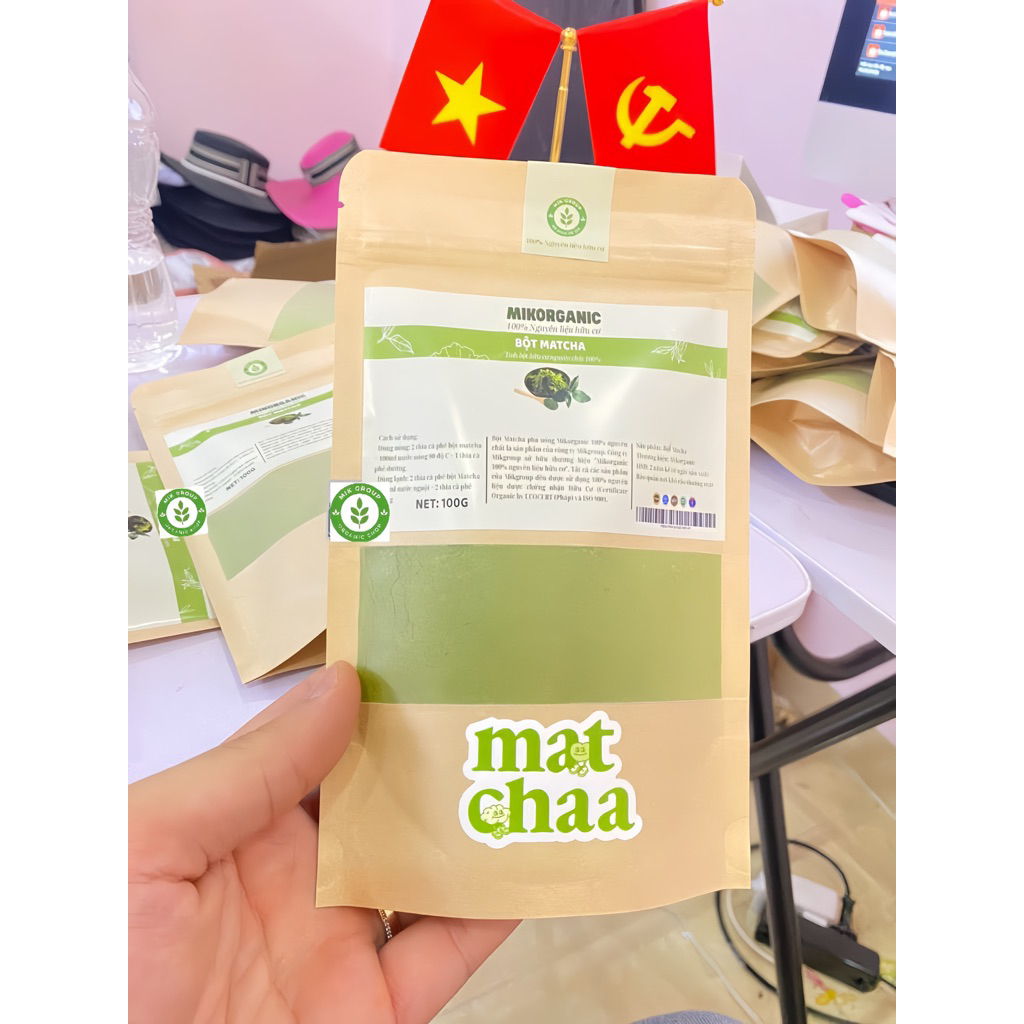 Bột Matcha MIK ORGANIC gói 100g (3)