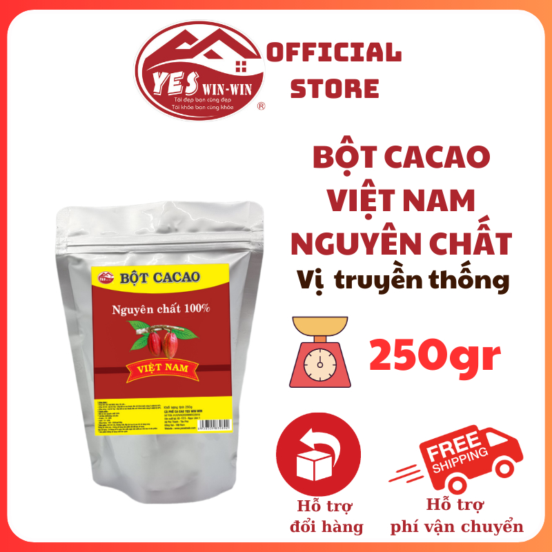Bột Cacao Nguyên Chất VIỆT NAM gói 500g Yeswinwin (3)